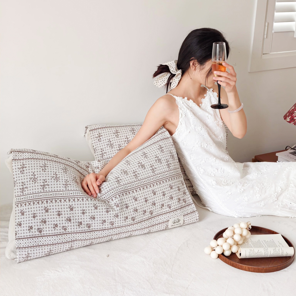 91家纺网 家纺一手货源 找家纺 沐瑟家纺  2026新款安心棉纯棉纱布枕巾 碎花格子