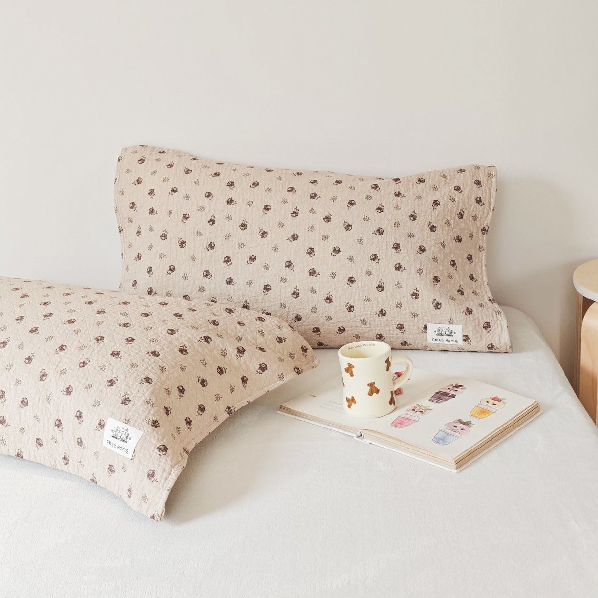 91家纺网 家纺一手货源 找家纺 沐瑟家纺  2026新款安心棉纯棉纱布枕巾 梦曦语