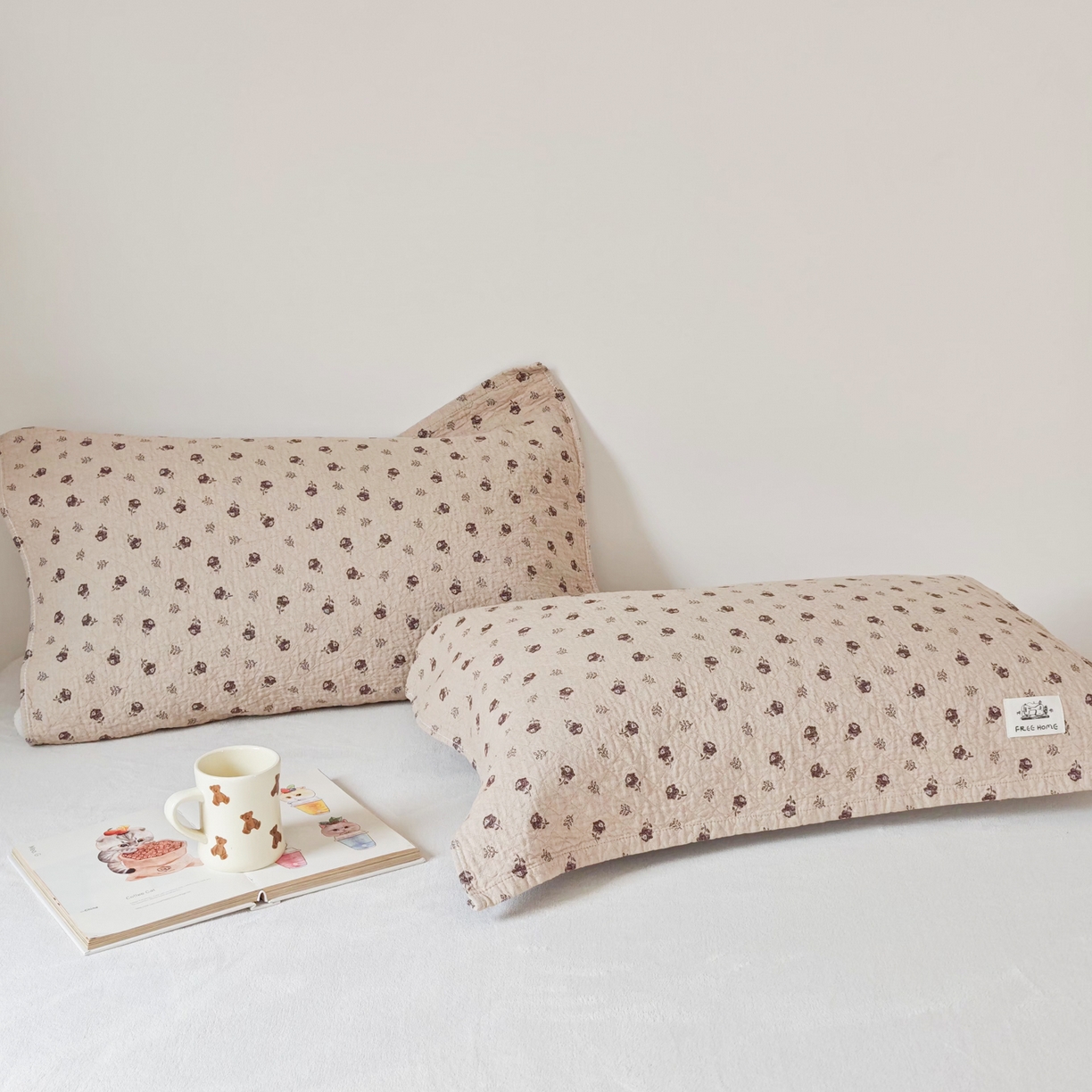 91家纺网 家纺一手货源 找家纺 沐瑟家纺  2026新款安心棉纯棉纱布枕巾 梦曦语