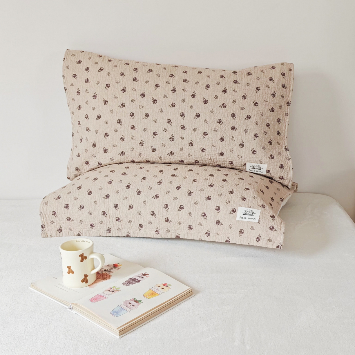 91家纺网 家纺一手货源 找家纺 沐瑟家纺  2026新款安心棉纯棉纱布枕巾 梦曦语