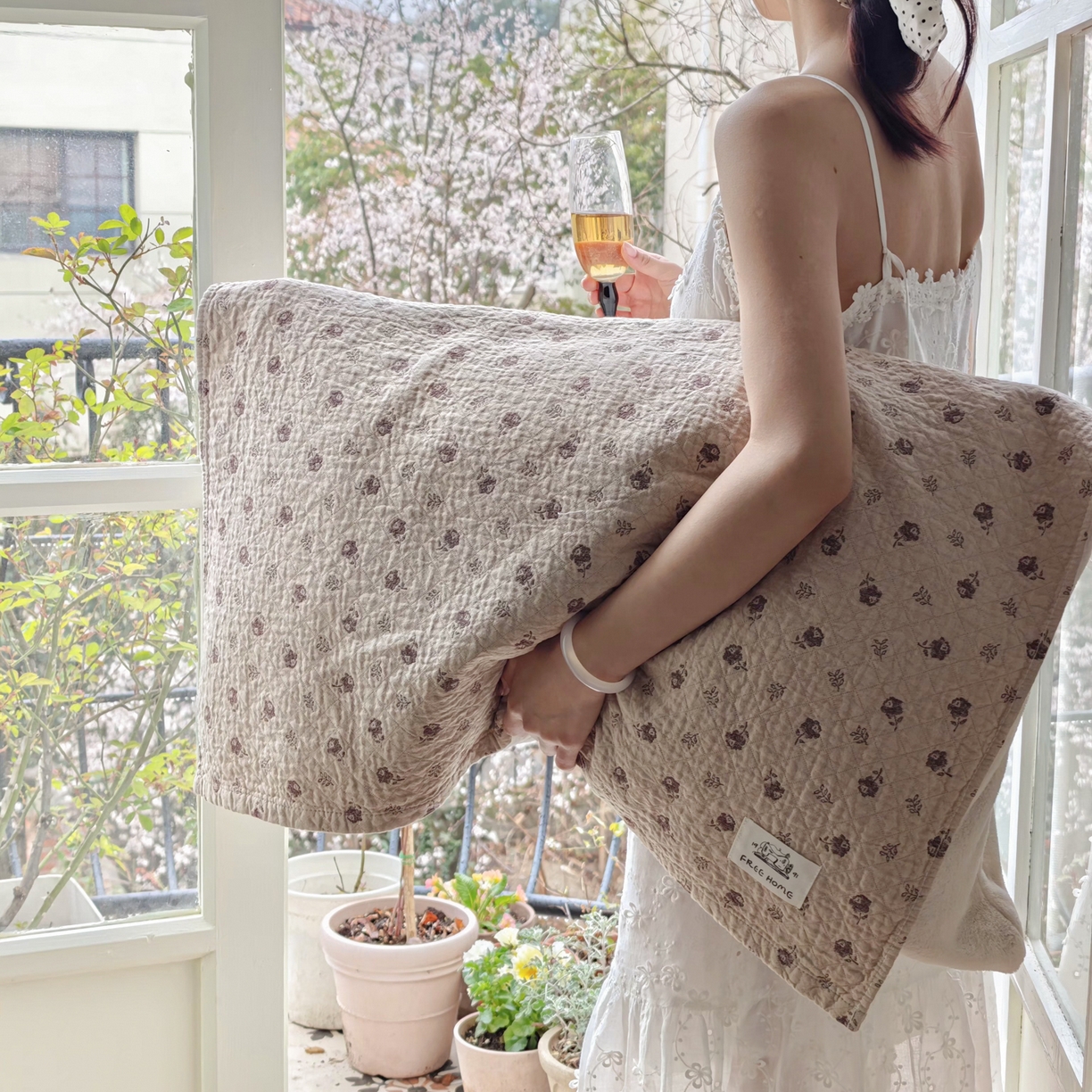 91家纺网 家纺一手货源 找家纺 沐瑟家纺  2026新款安心棉纯棉纱布枕巾 梦曦语