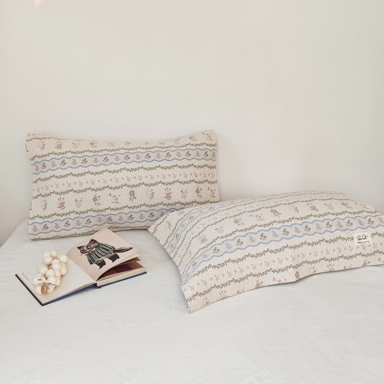 91家纺网 家纺一手货源 找家纺 沐瑟家纺  2026新款安心棉纯棉纱布枕巾 彩色碎花