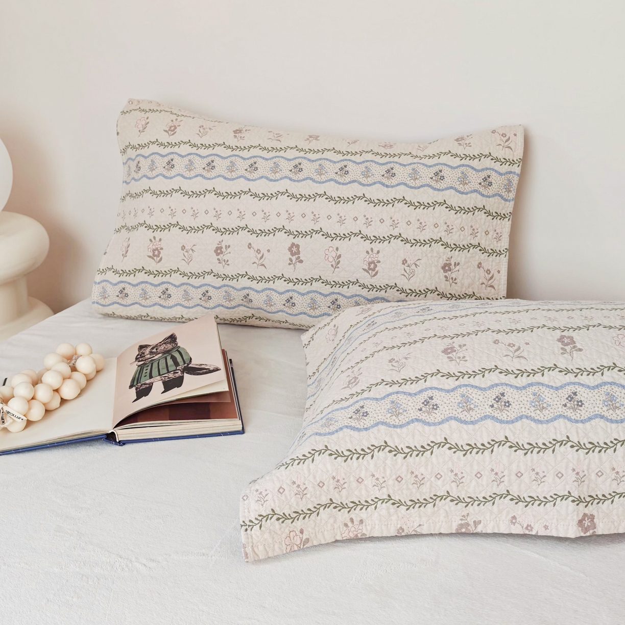 91家纺网 家纺一手货源 找家纺 沐瑟家纺  2026新款安心棉纯棉纱布枕巾 彩色碎花