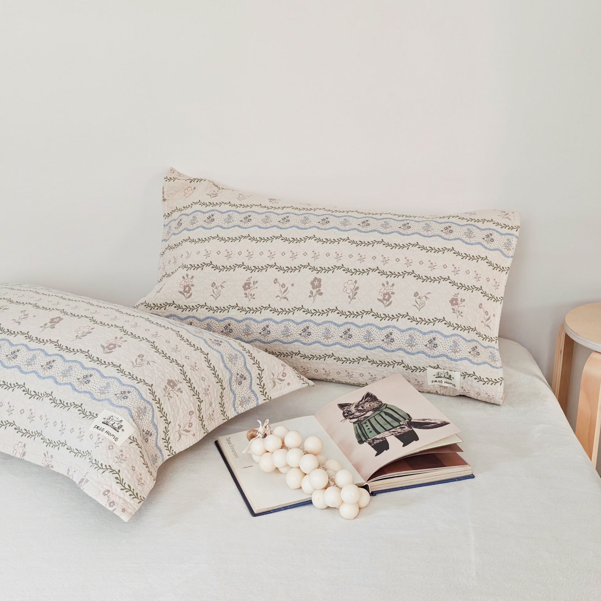 91家纺网 家纺一手货源 找家纺 沐瑟家纺  2026新款安心棉纯棉纱布枕巾 彩色碎花