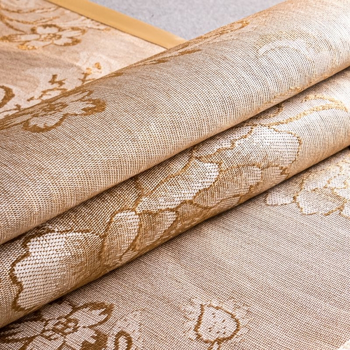 91家纺网 家纺一手货源 找家纺 瑞禾家纺 2026新款艾草刺绣双面古藤席艾草刺绣藤席双面席反面冰丝席（新拍图） 水中花