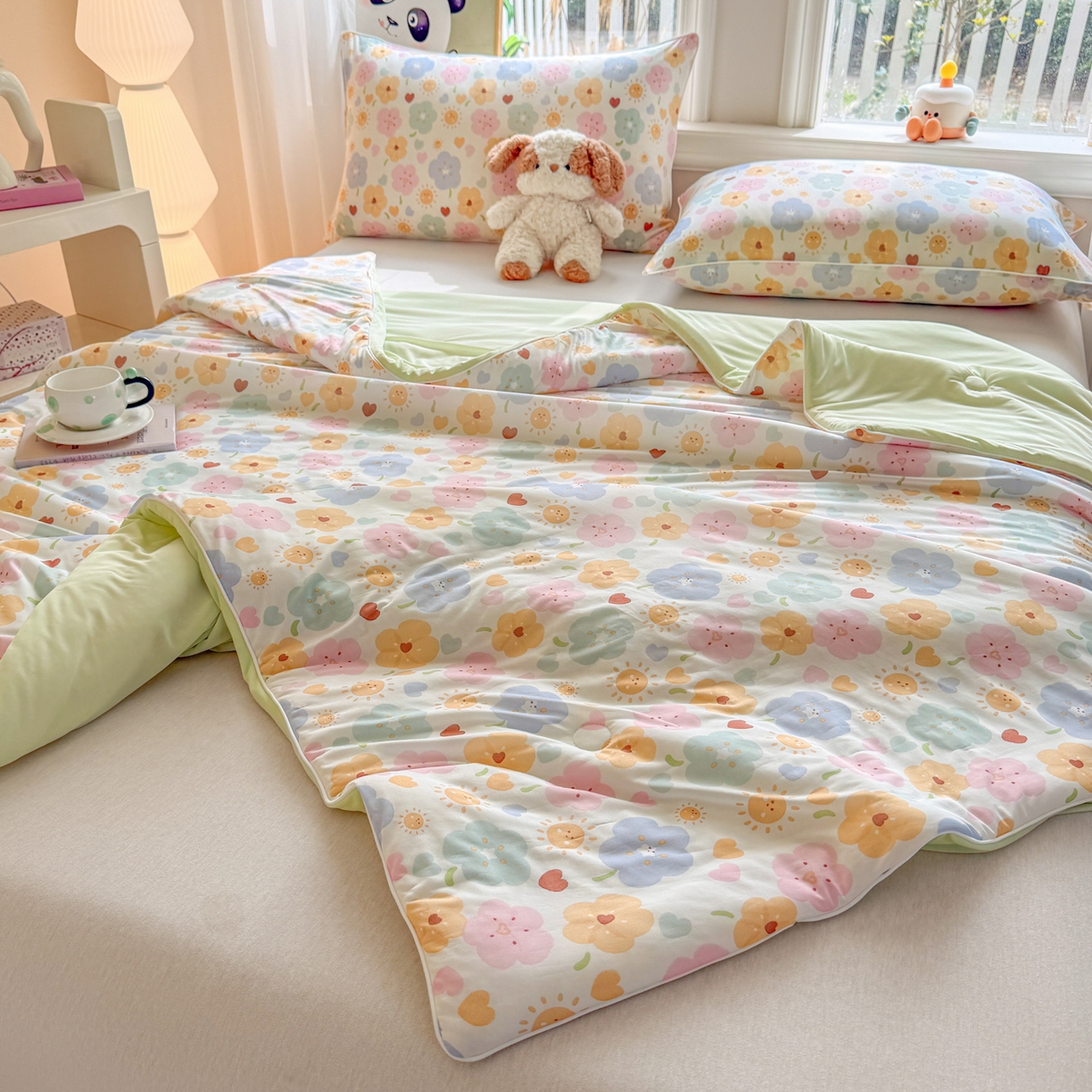 91家纺网 家纺一手货源 找家纺 （总）瑞禾家纺 2026新款印花凉感丝夏被夏凉被