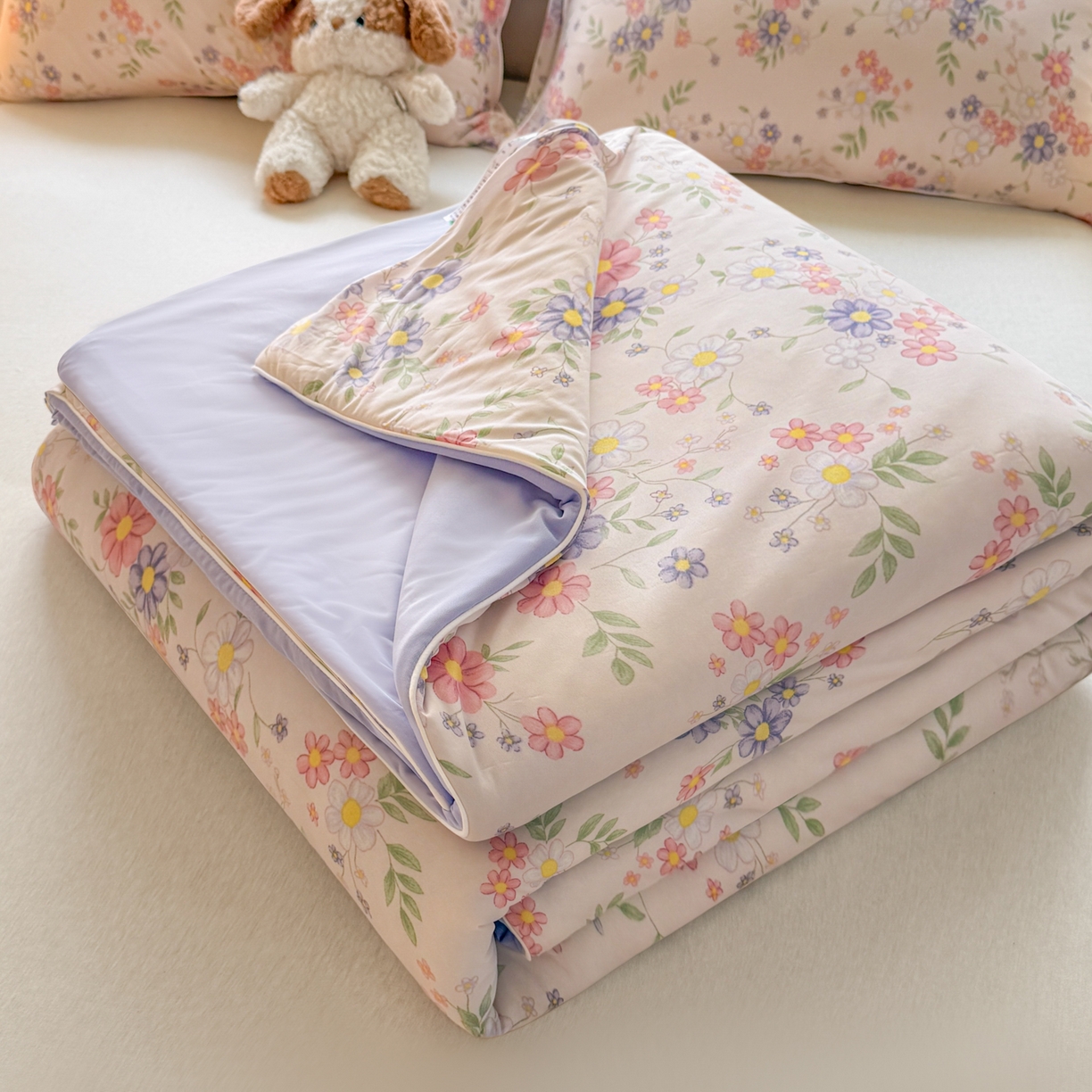 91家纺网 家纺一手货源 找家纺 （总）瑞禾家纺 2026新款印花凉感丝夏被夏凉被