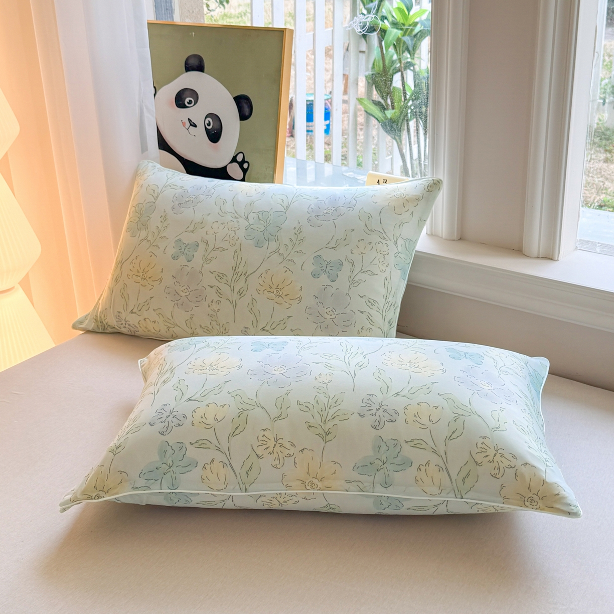 91家纺网 家纺一手货源 找家纺 瑞禾家纺 2026新款印花凉感丝夏被夏凉被 花西子-绿