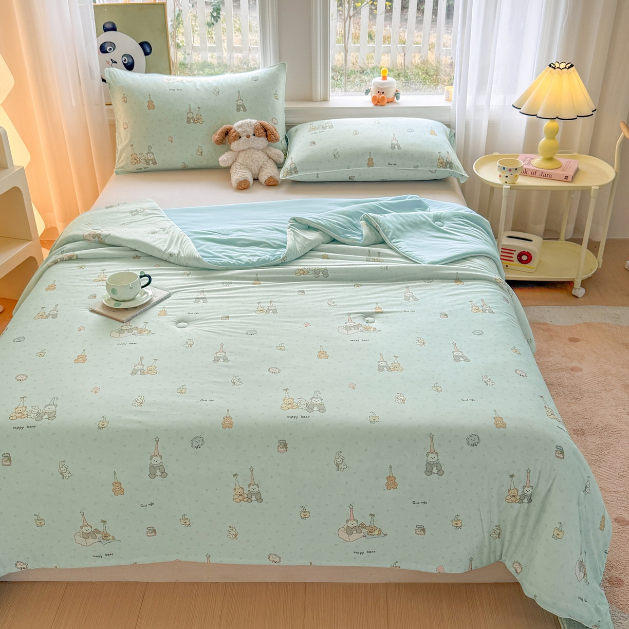 91家纺网 家纺一手货源 找家纺 瑞禾家纺 2026新款印花凉感丝夏被夏凉被 库里南-兰