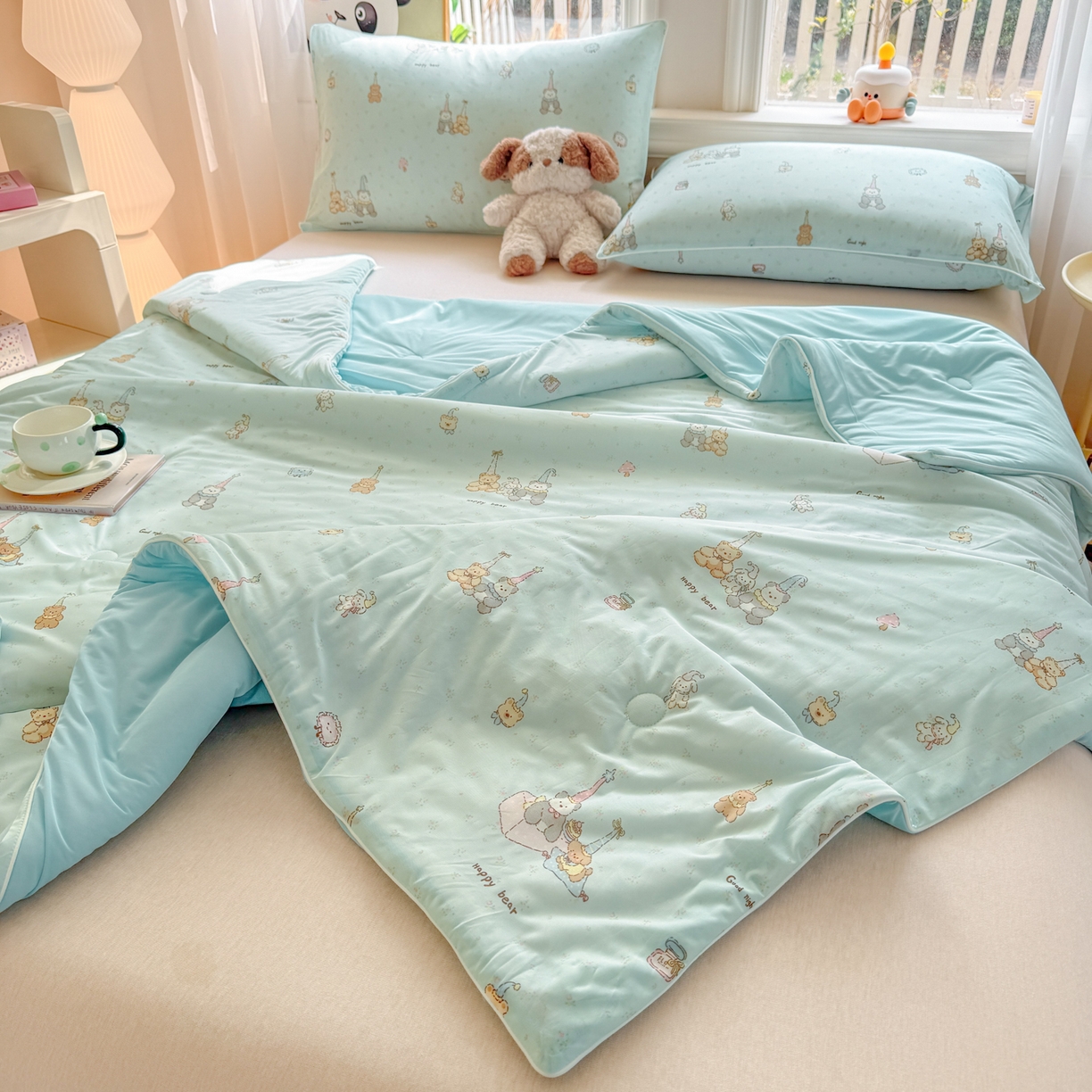 91家纺网 家纺一手货源 找家纺 瑞禾家纺 2026新款印花凉感丝夏被夏凉被 库里南-兰