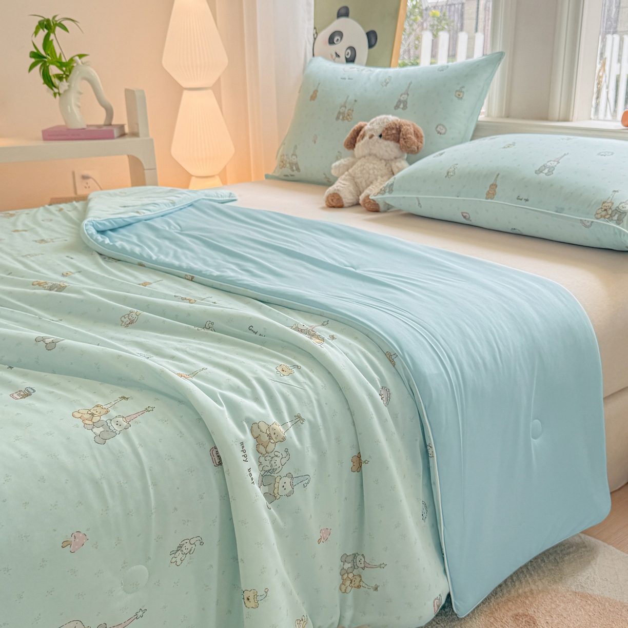 91家纺网 家纺一手货源 找家纺 瑞禾家纺 2026新款印花凉感丝夏被夏凉被 库里南-兰