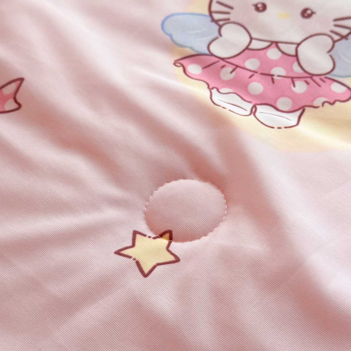 91家纺网 家纺一手货源 找家纺 瑞禾家纺 2026新款印花凉感丝夏被夏凉被 咪咪乐园-粉