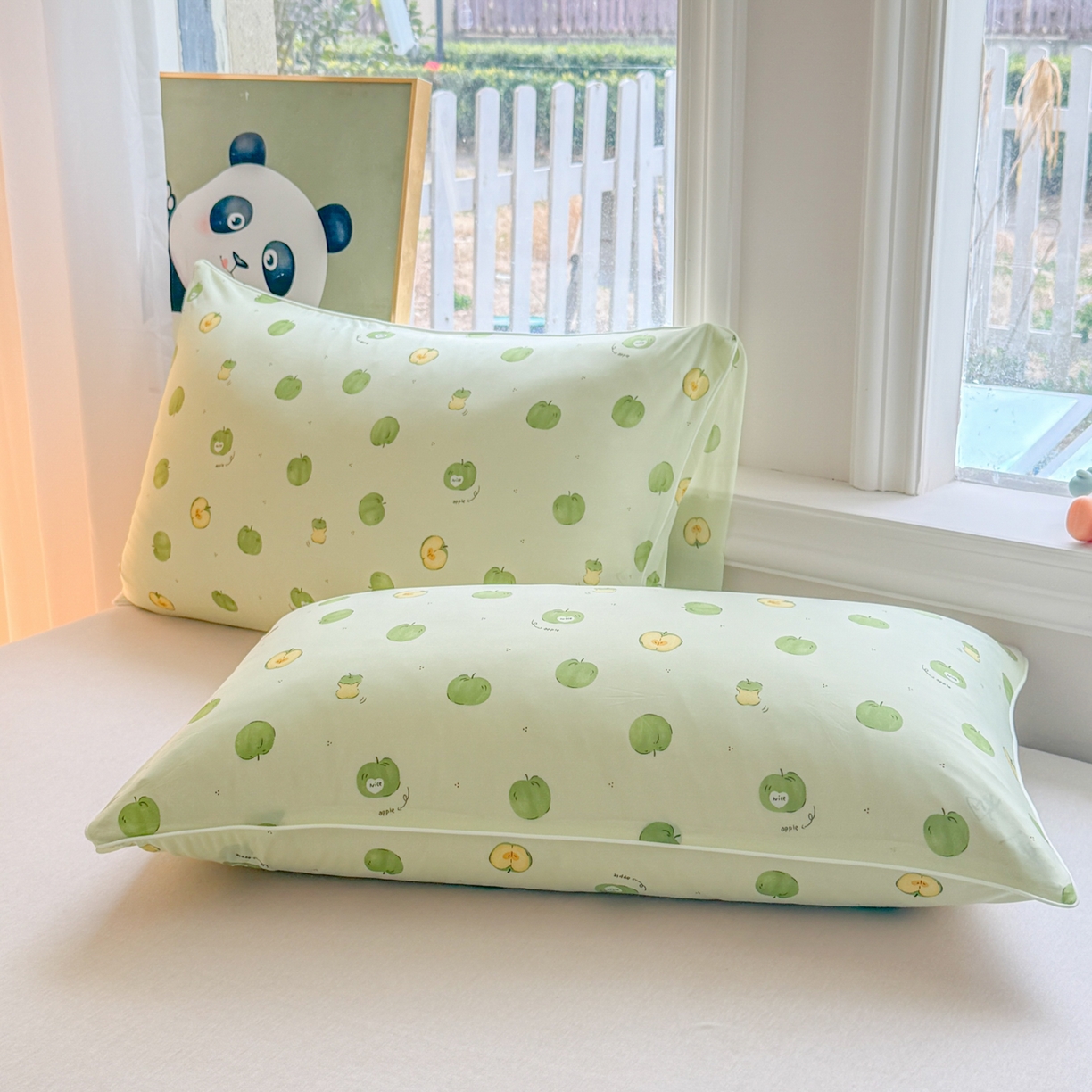 91家纺网 家纺一手货源 找家纺 瑞禾家纺 2026新款印花凉感丝夏被夏凉被 苹果绿