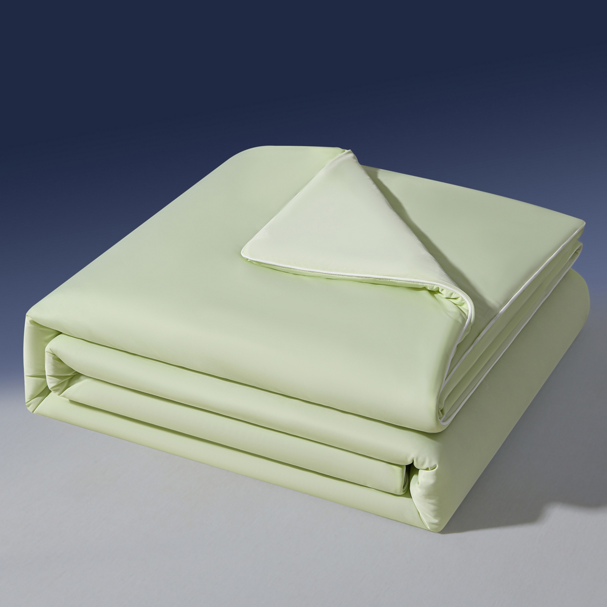 91家纺网 家纺一手货源 找家纺 瑞禾家纺 2026新款纯色凉感冰丝夏被夏凉被夏季深睡眠可水洗四周踩棉 不跑棉 薄荷绿