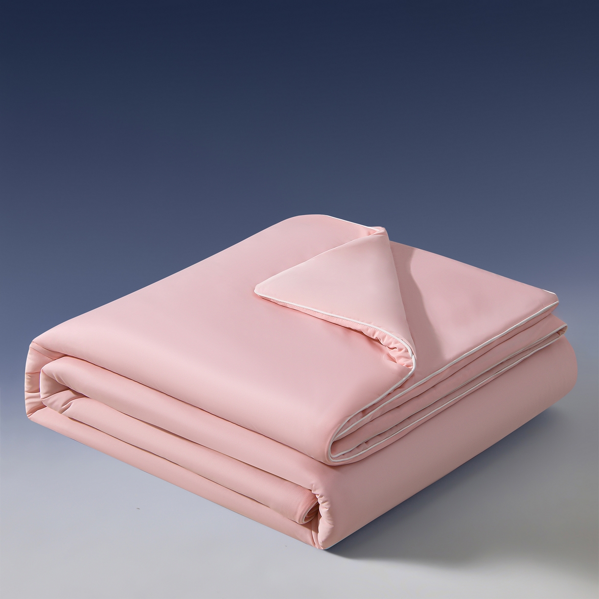 91家纺网 家纺一手货源 找家纺 瑞禾家纺 2026新款纯色凉感冰丝夏被夏凉被夏季深睡眠可水洗四周踩棉 不跑棉 菊雾粉