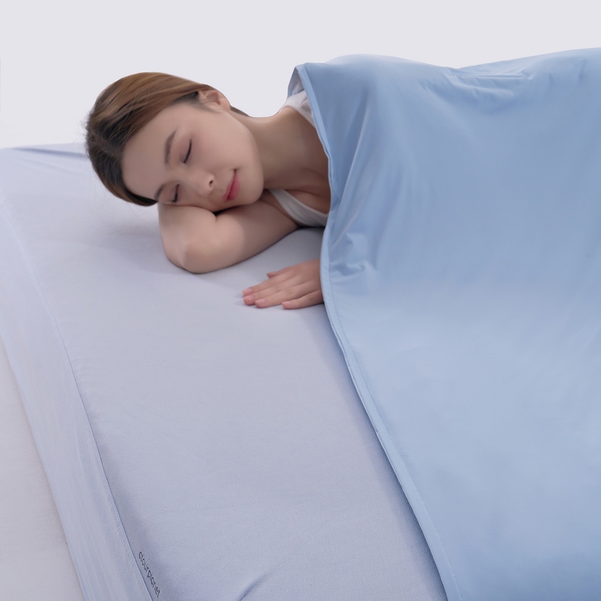 91家纺网 家纺一手货源 找家纺 花享莱 2026新款亚朵酒店同款夏季深睡双感夏凉被凉感被夏被控温被pro3.0 静水蓝