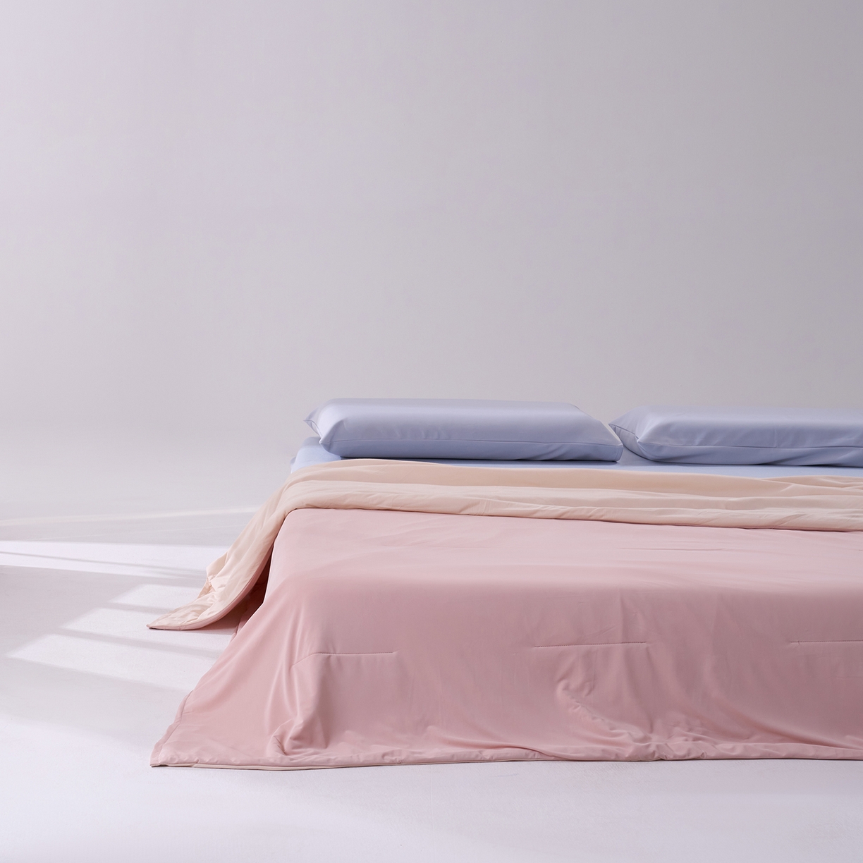 91家纺网 家纺一手货源 找家纺 花享莱 2026新款亚朵酒店同款夏季深睡双感夏凉被凉感被夏被控温被pro3.0 橘雾粉