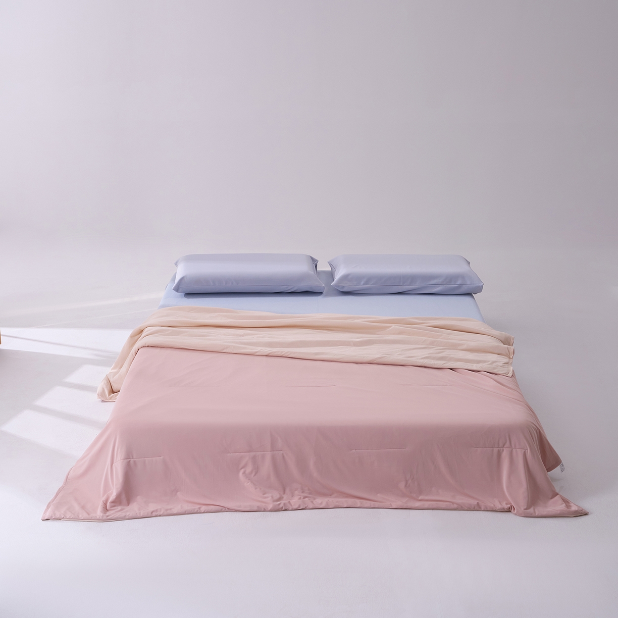 91家纺网 家纺一手货源 找家纺 花享莱 2026新款亚朵酒店同款夏季深睡双感夏凉被凉感被夏被控温被pro3.0 橘雾粉