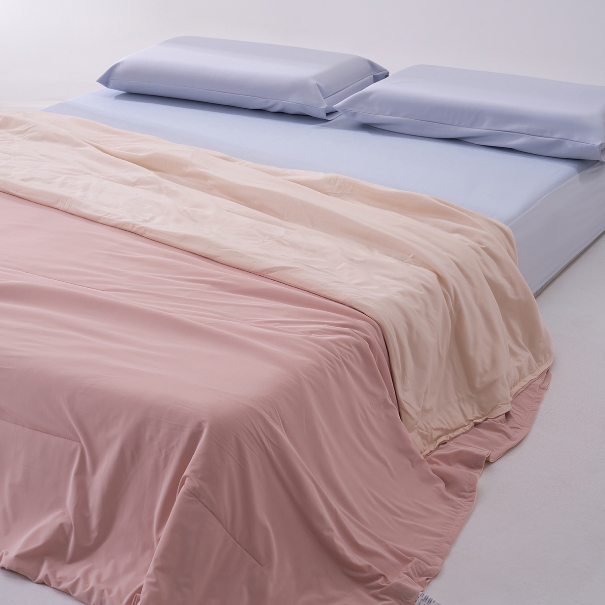 91家纺网 家纺一手货源 找家纺 花享莱 2026新款亚朵酒店同款夏季深睡双感夏凉被凉感被夏被控温被pro3.0 橘雾粉