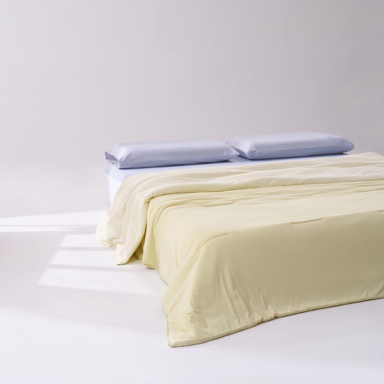 91家纺网 家纺一手货源 找家纺 花享莱 2026新款亚朵酒店同款夏季深睡双感夏凉被凉感被夏被控温被pro3.0 竹青黄