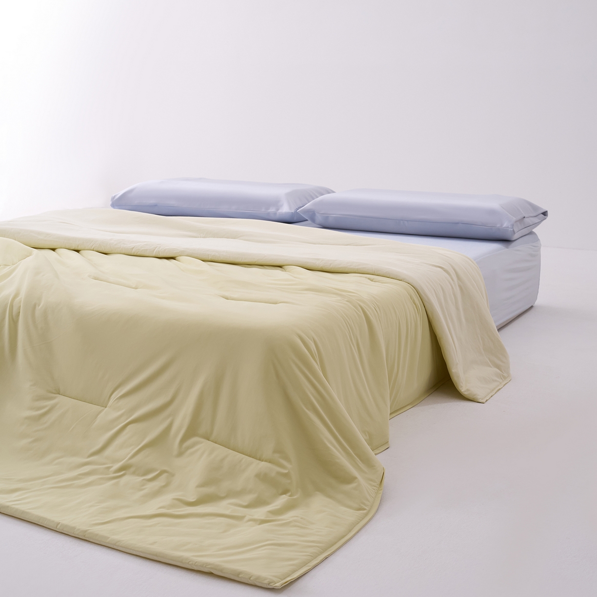 91家纺网 家纺一手货源 找家纺 花享莱 2026新款亚朵酒店同款夏季深睡双感夏凉被凉感被夏被控温被pro3.0 竹青黄