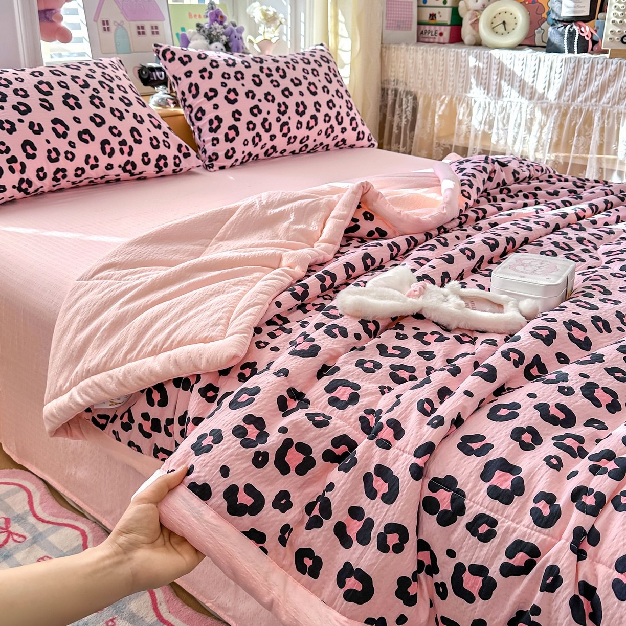 91家纺网 家纺一手货源 找家纺 （总）瑞禾家纺 2026新款皱皱棉双层纱夏被四件套下载文件包含买家秀