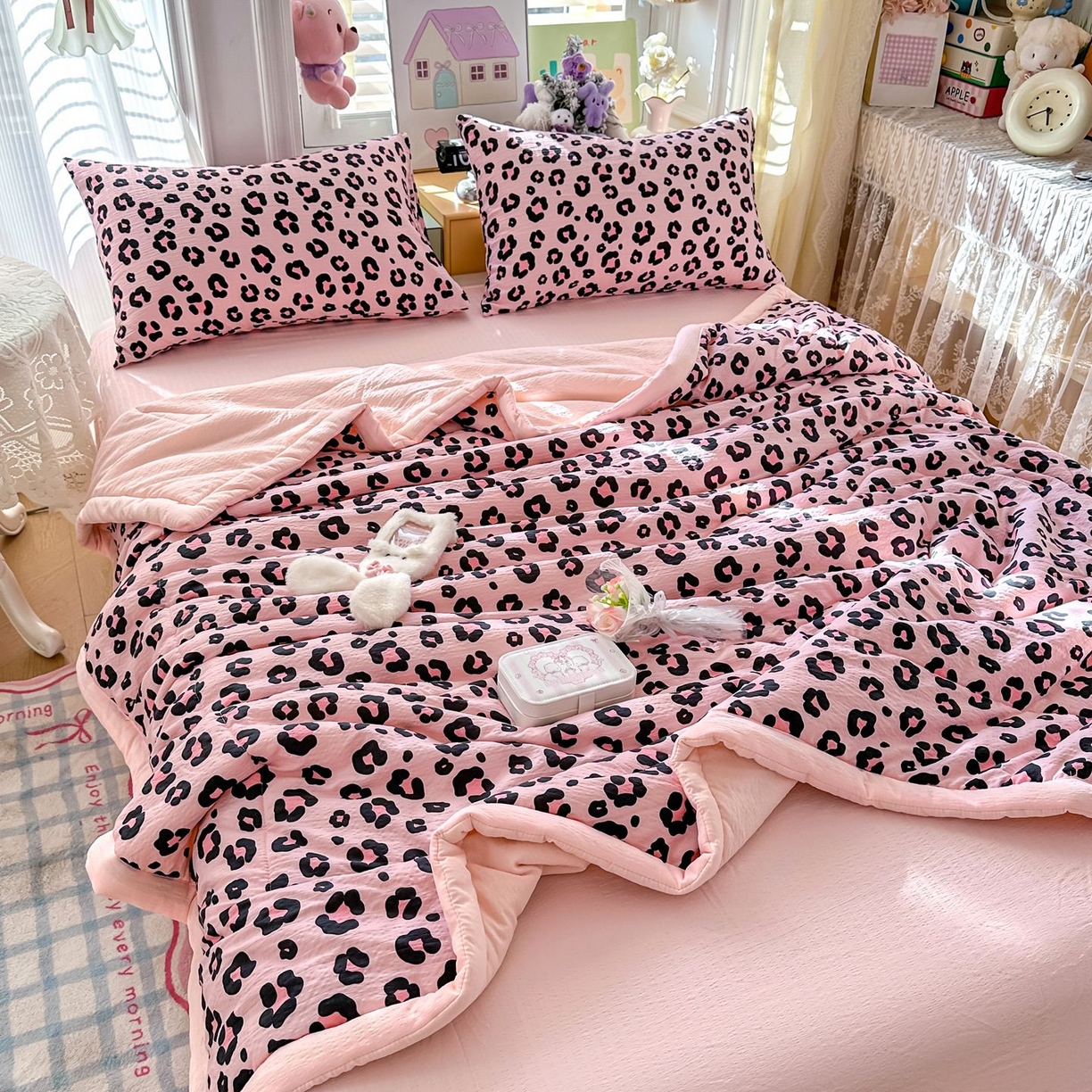 91家纺网 家纺一手货源 找家纺 （总）瑞禾家纺 2026新款皱皱棉双层纱夏被四件套下载文件包含买家秀