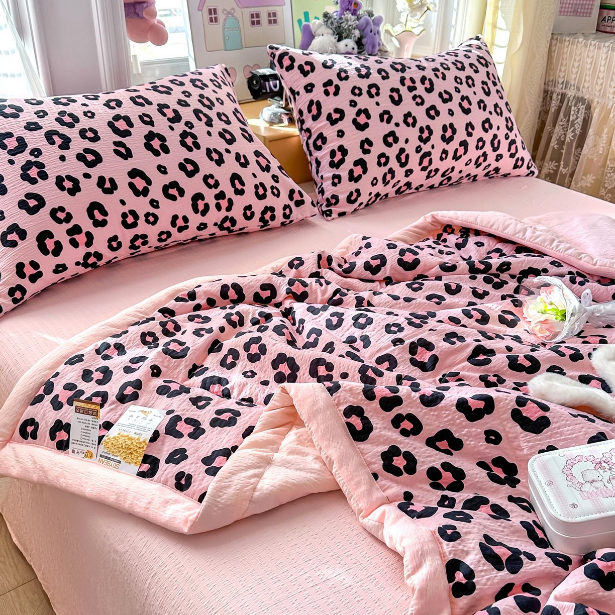 91家纺网 家纺一手货源 找家纺 （总）瑞禾家纺 2026新款皱皱棉双层纱夏被四件套下载文件包含买家秀