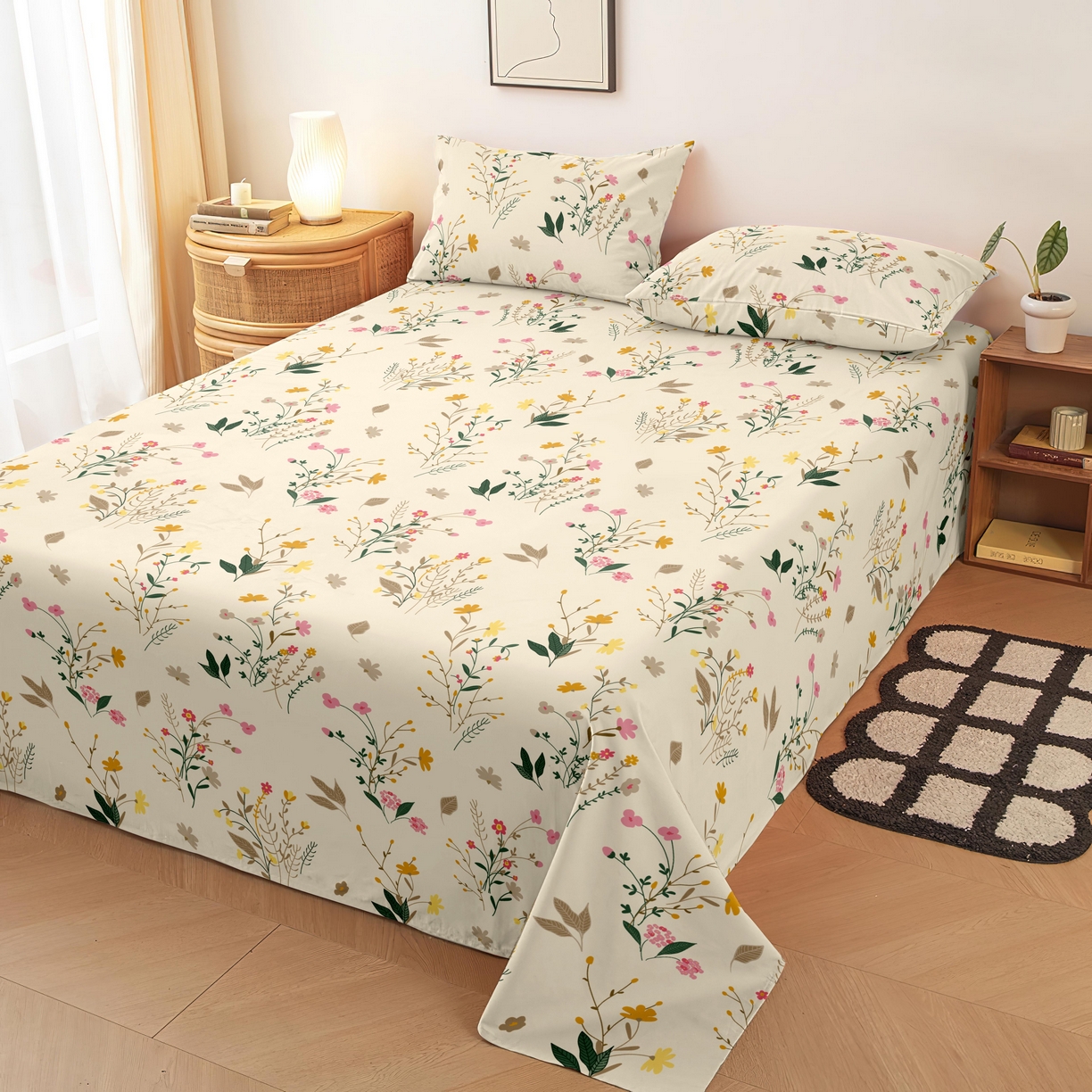 91家纺网 家纺一手货源 找家纺 （总）雨洋家纺 2026新款印花老粗布床单系列