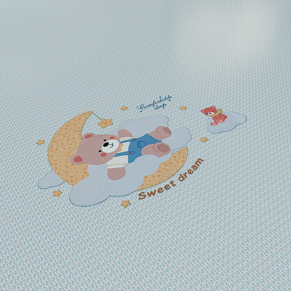 91家纺网 家纺一手货源 找家纺 家品罗兰 2026新款夏季A类碳光凉席三明治透气网冰丝凉席家用双人冰丝席床单可机洗单人学生宿舍上下铺夏天空调软席三件套 冰爽-蓝