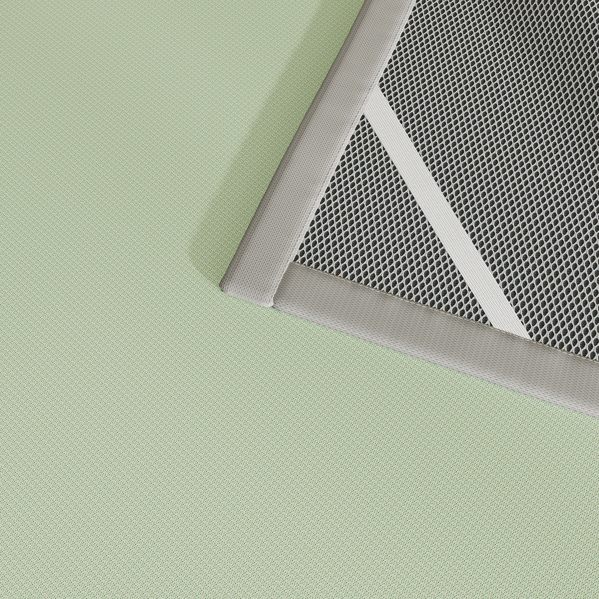 91家纺网 家纺一手货源 找家纺 家品罗兰 2026新款夏季A类碳光凉席三明治透气网冰丝凉席家用双人冰丝席床单可机洗单人学生宿舍上下铺夏天空调软席三件套 冰爽-绿