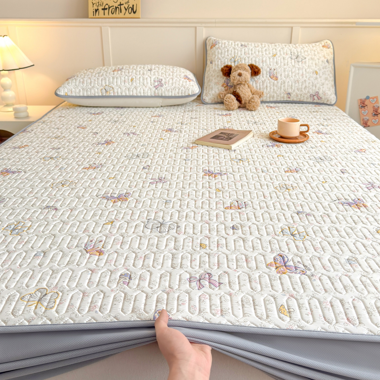 91家纺网 家纺一手货源 找家纺 （总）莱登卡奴 2026新款A类凉感丝锦氨印花凉席床笠款凉席席子系列