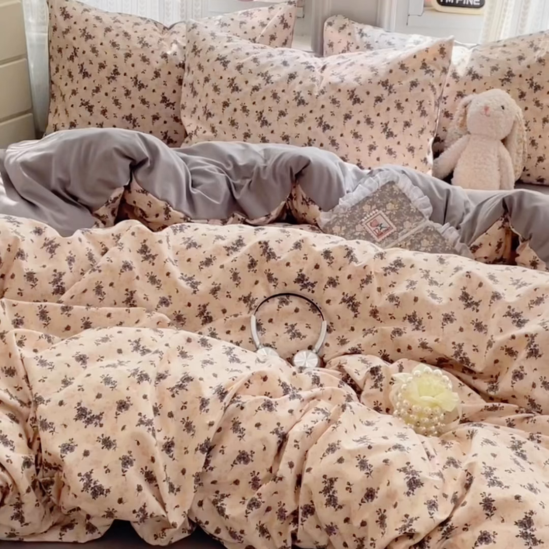 91家纺网 家纺一手货源 找家纺 瑞禾家纺 2026新款古法水洗四件套下载文件包含买家秀 柔墨