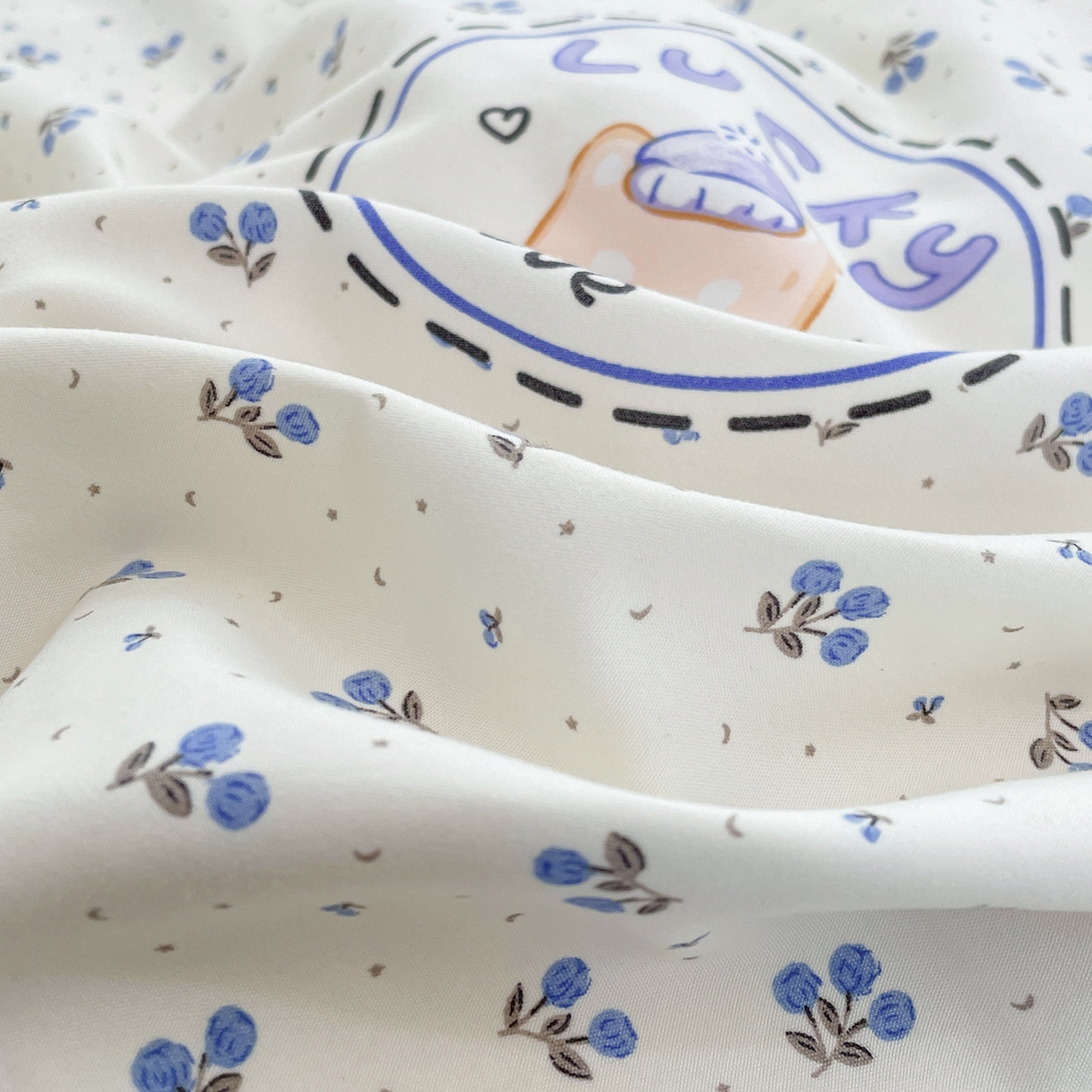 91家纺网 家纺一手货源 找家纺 瑞禾家纺 2026新款古法水洗四件套下载文件包含买家秀 点点花萌