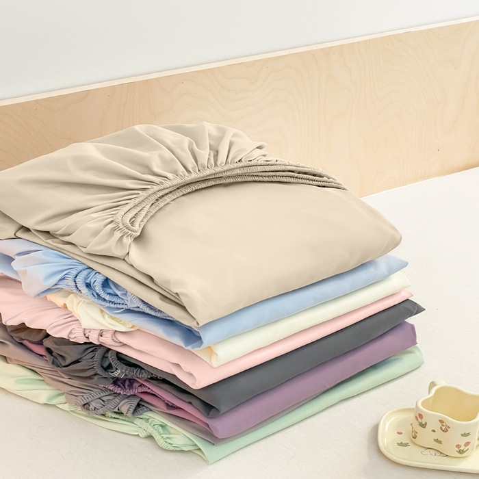 91家纺网 家纺一手货源 找家纺 （总）欧邦 2026春夏新款纯色磨毛单床笠床笠单件单品床笠