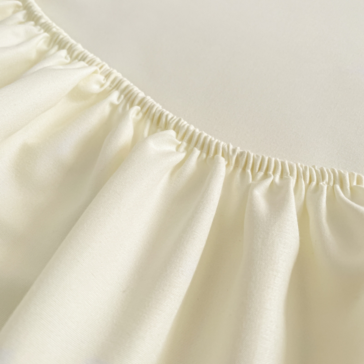 91家纺网 家纺一手货源 找家纺 欧邦 2026春夏新款纯色磨毛单床笠床笠单件单品床笠 磨毛-米白