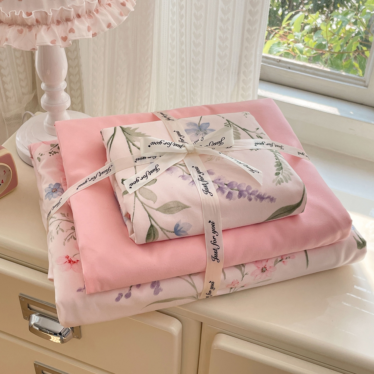 91家纺网 家纺一手货源 找家纺 瑞禾家纺 2026新款古法水洗四件套下载文件包含买家秀 花栖