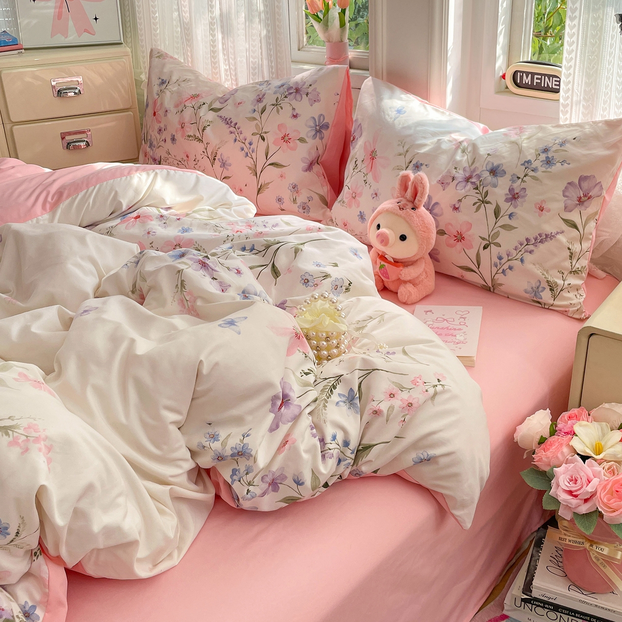 91家纺网 家纺一手货源 找家纺 瑞禾家纺 2026新款古法水洗四件套下载文件包含买家秀 花栖