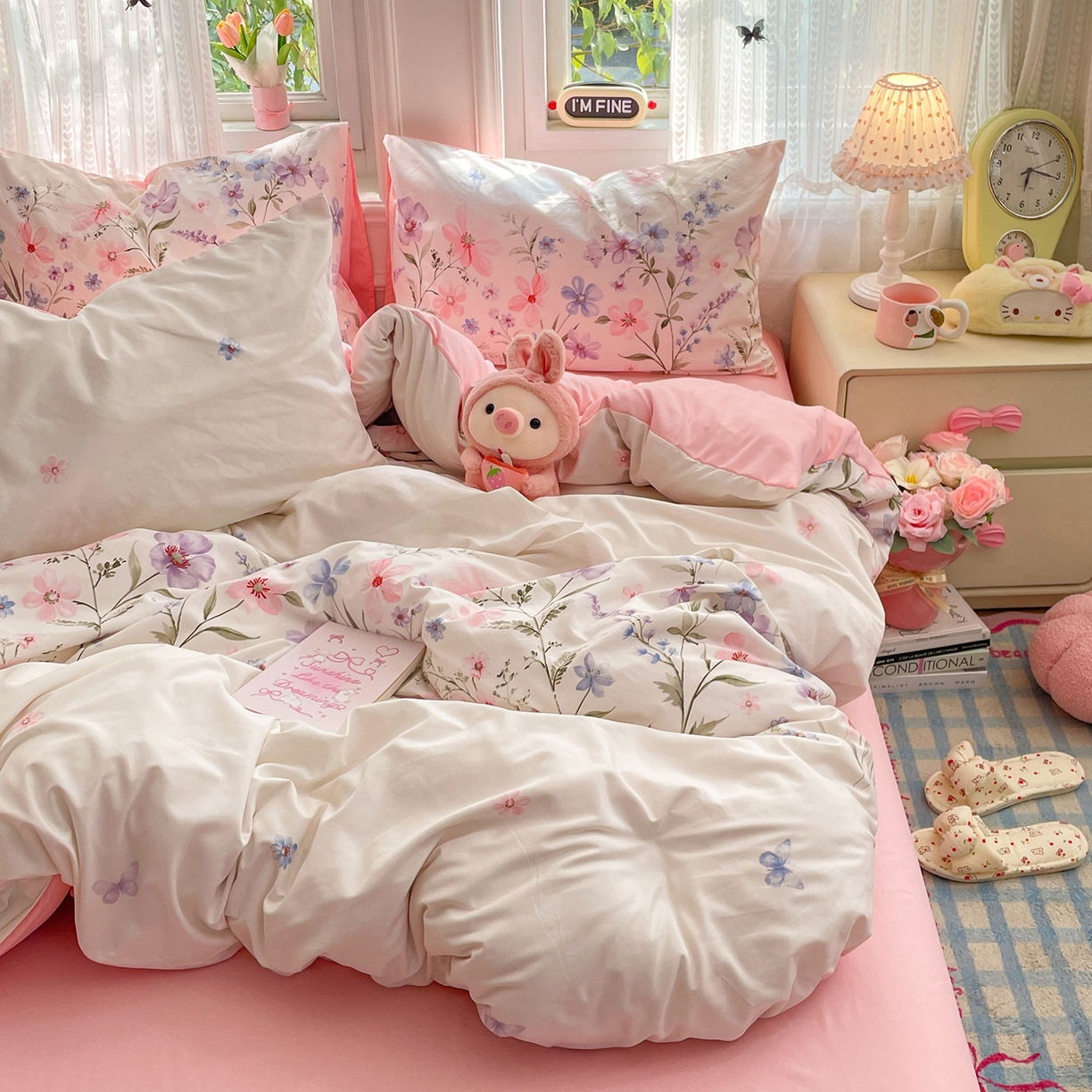 91家纺网 家纺一手货源 找家纺 瑞禾家纺 2026新款古法水洗四件套下载文件包含买家秀 花栖