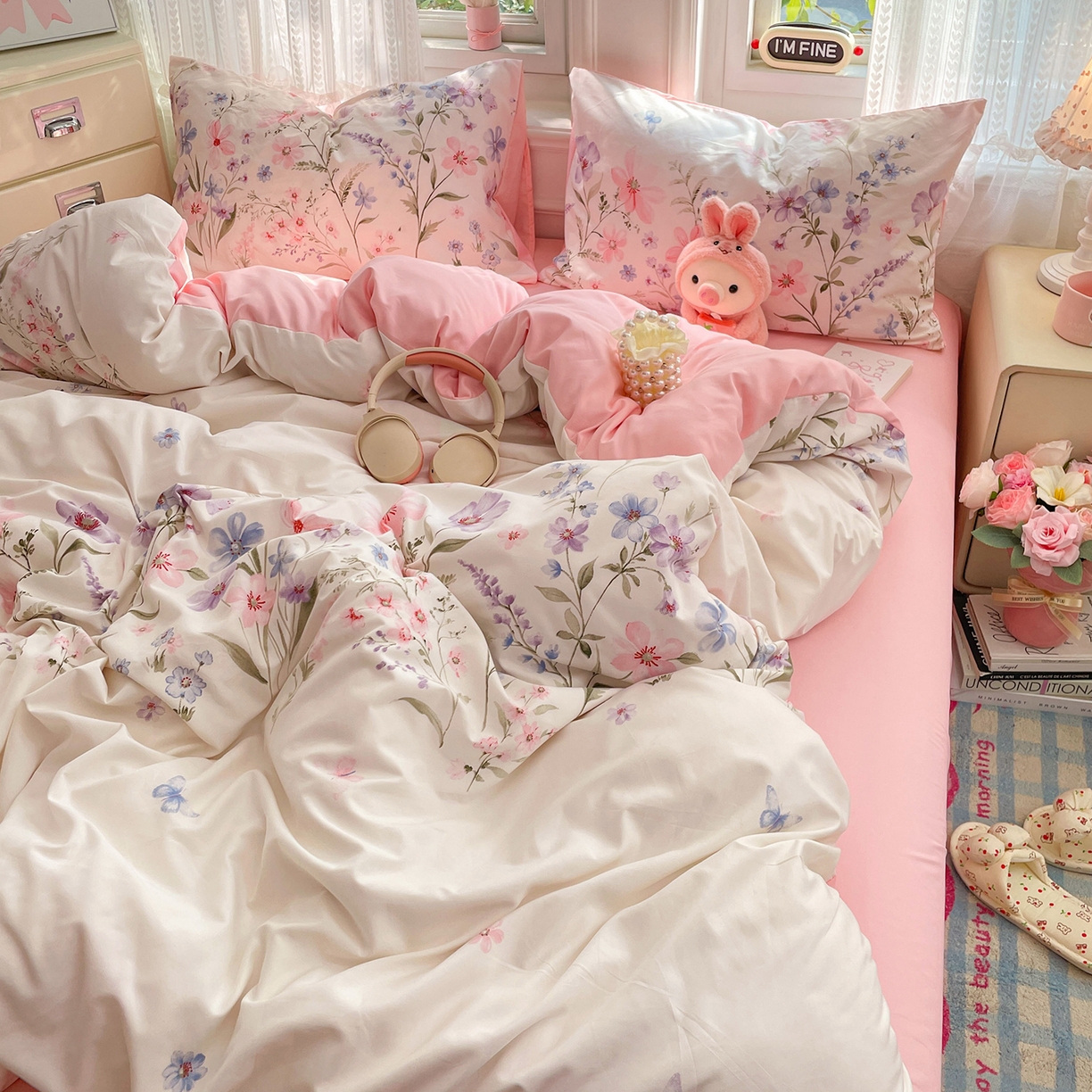 91家纺网 家纺一手货源 找家纺 瑞禾家纺 2026新款古法水洗四件套下载文件包含买家秀 花栖