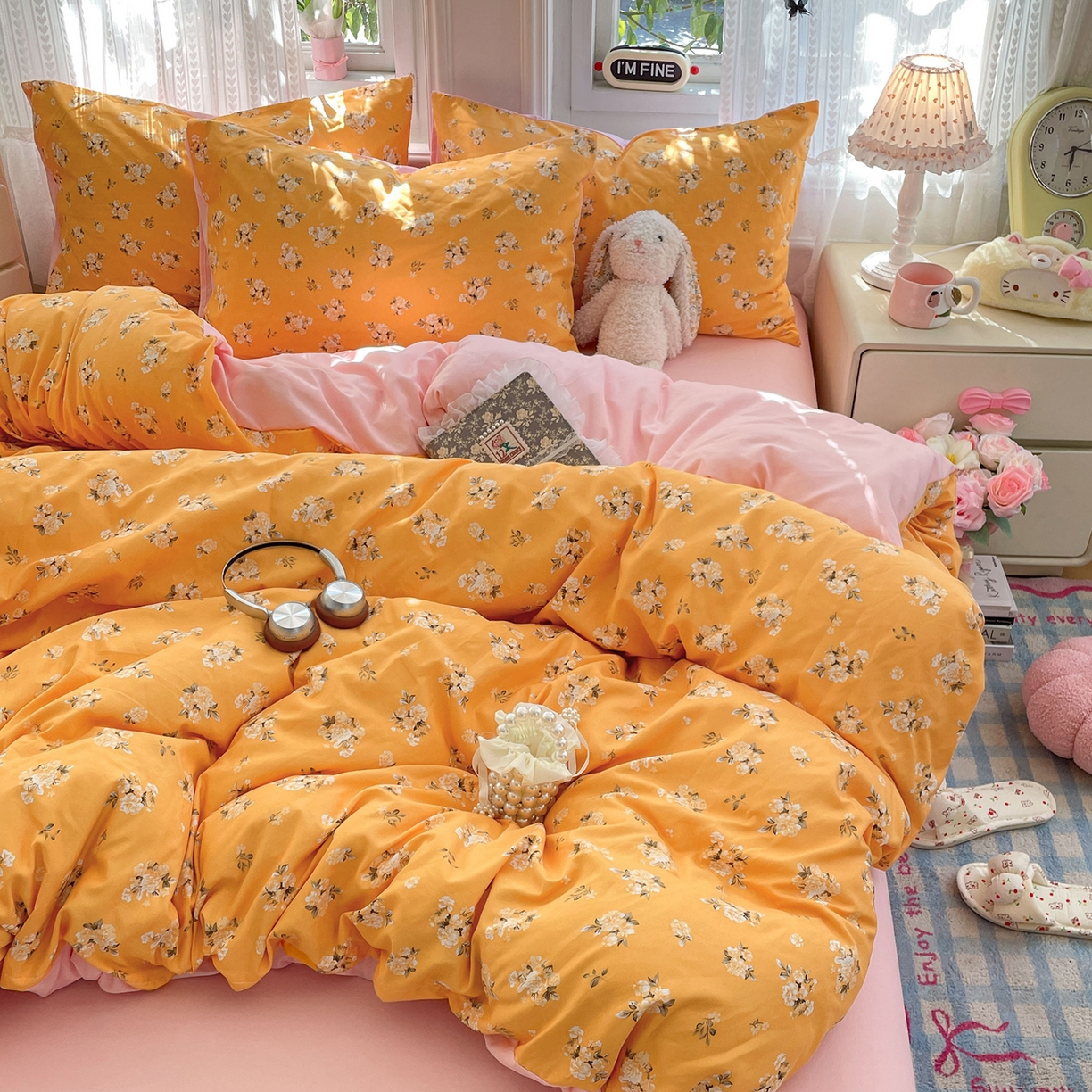 91家纺网 家纺一手货源 找家纺 瑞禾家纺 2026新款古法水洗四件套下载文件包含买家秀 花语相伴