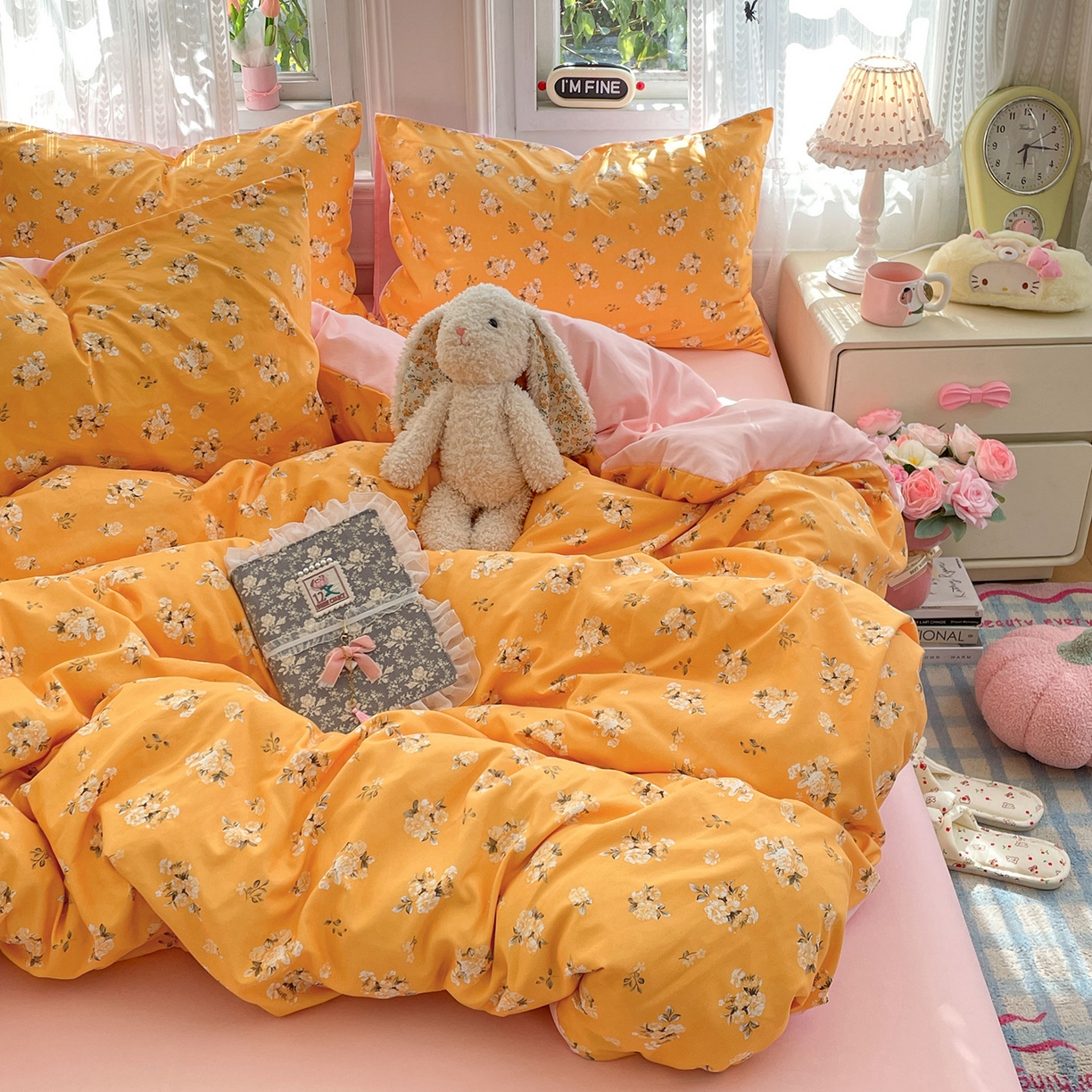 91家纺网 家纺一手货源 找家纺 瑞禾家纺 2026新款古法水洗四件套下载文件包含买家秀 花语相伴