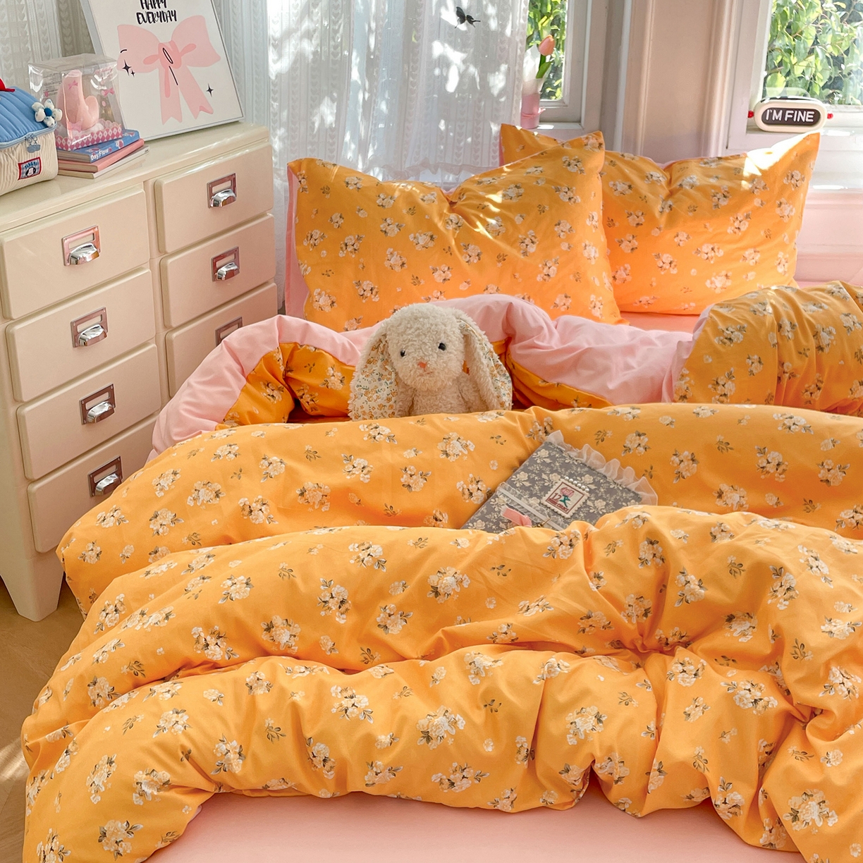 91家纺网 家纺一手货源 找家纺 瑞禾家纺 2026新款古法水洗四件套下载文件包含买家秀 花语相伴