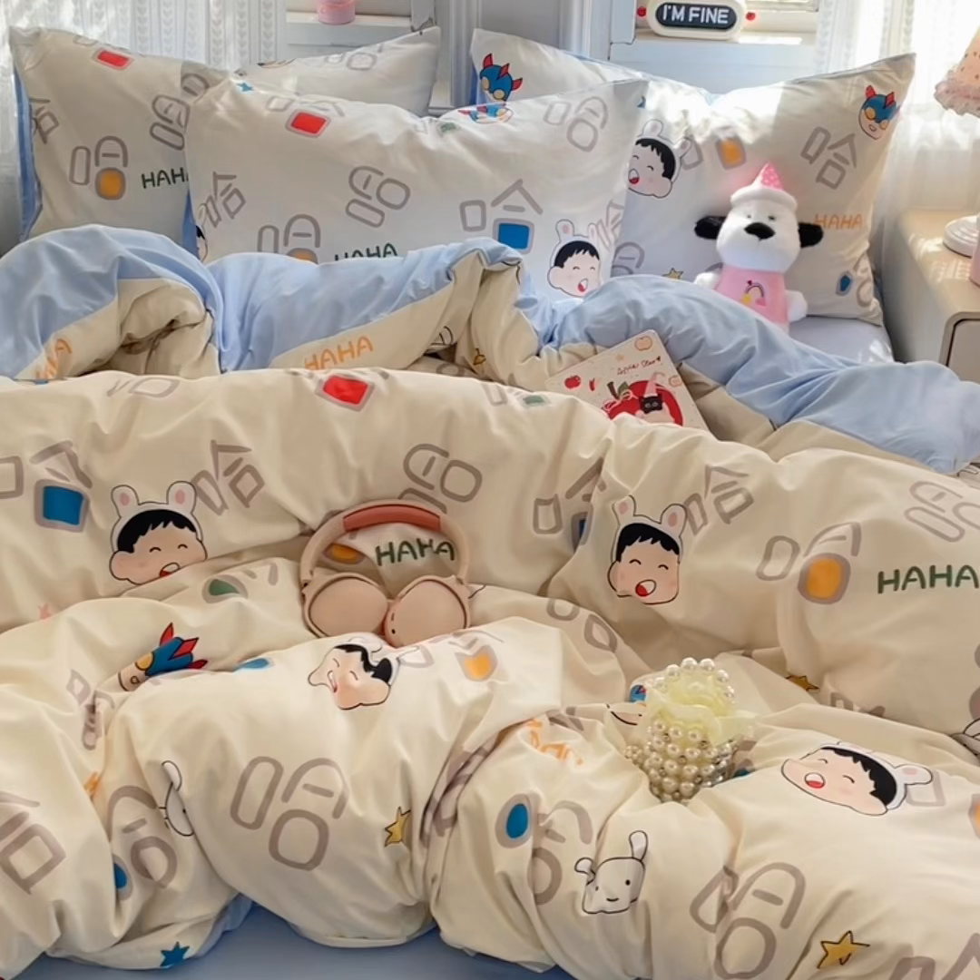 91家纺网 家纺一手货源 找家纺 瑞禾家纺 2026新款古法水洗四件套下载文件包含买家秀 欢乐哈哈