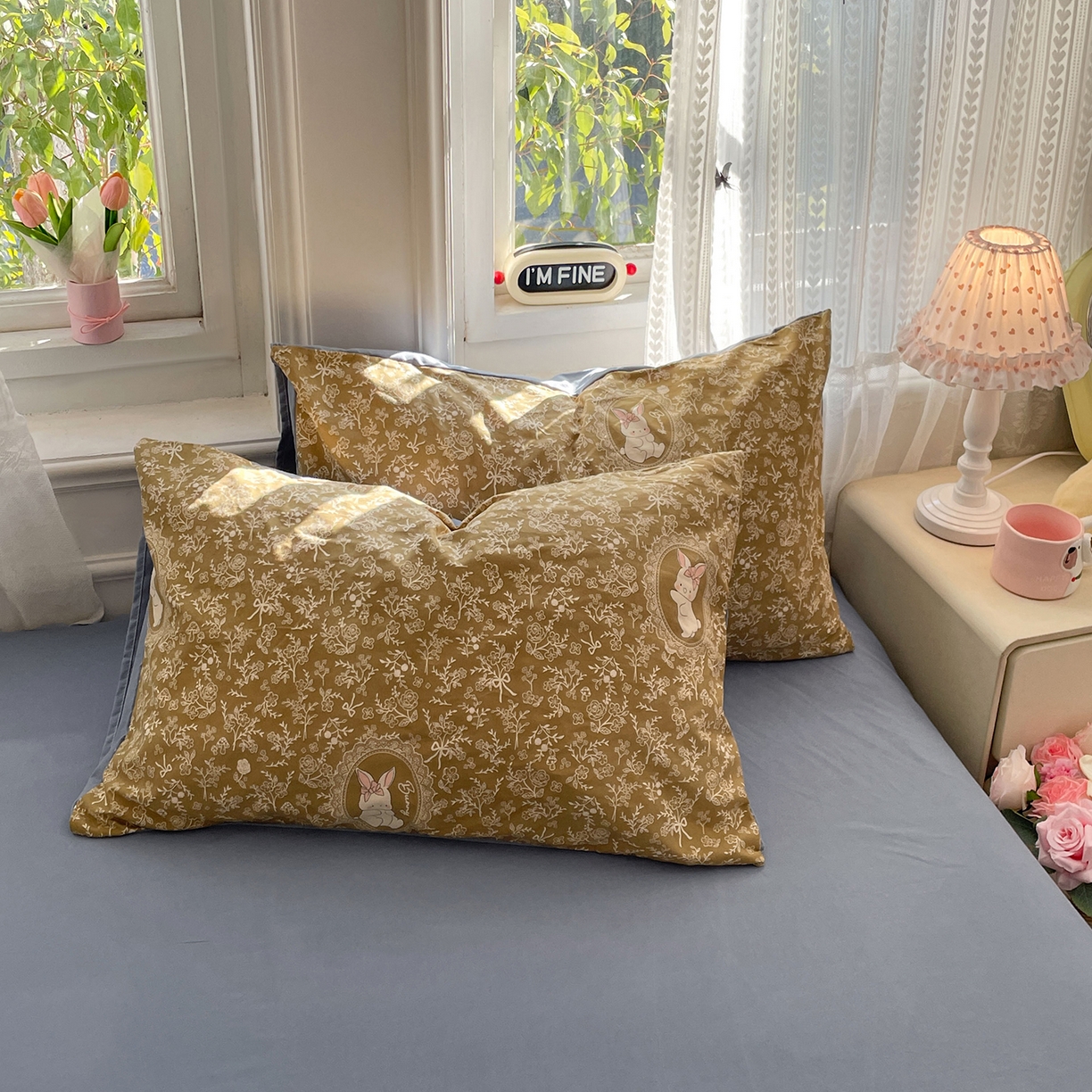 91家纺网 家纺一手货源 找家纺 瑞禾家纺 2026新款古法水洗四件套下载文件包含买家秀 焦糖花影