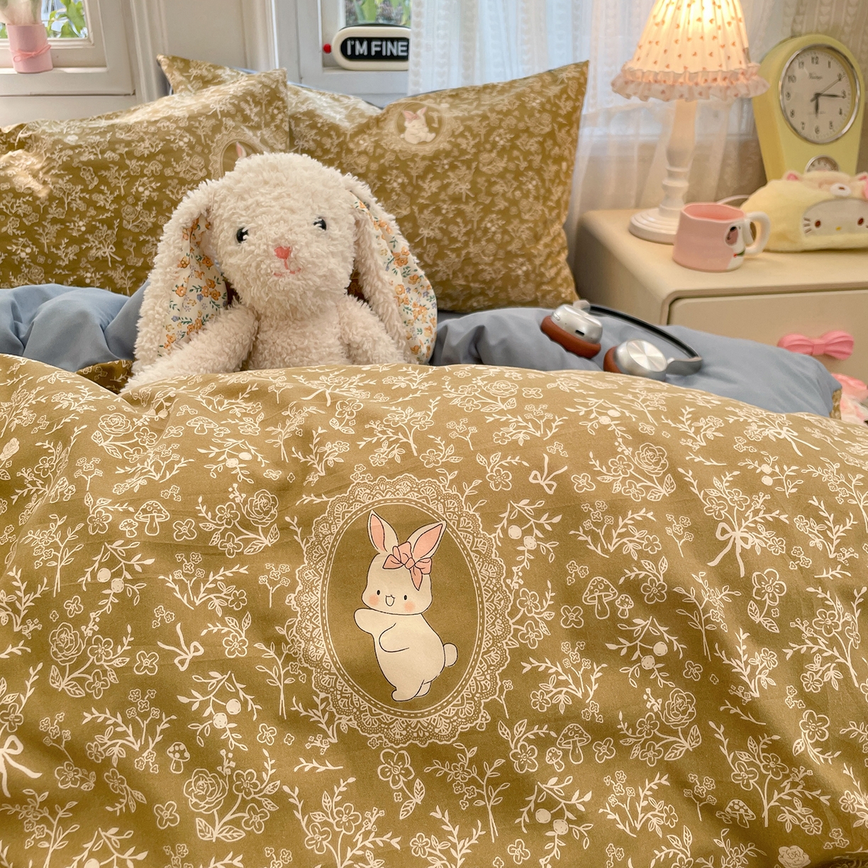 91家纺网 家纺一手货源 找家纺 瑞禾家纺 2026新款古法水洗四件套下载文件包含买家秀 焦糖花影