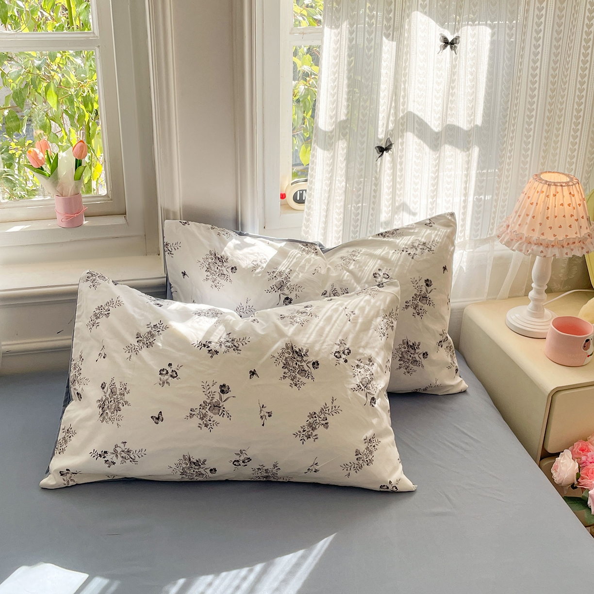 91家纺网 家纺一手货源 找家纺 瑞禾家纺 2026新款古法水洗四件套下载文件包含买家秀 梦幻花蝶