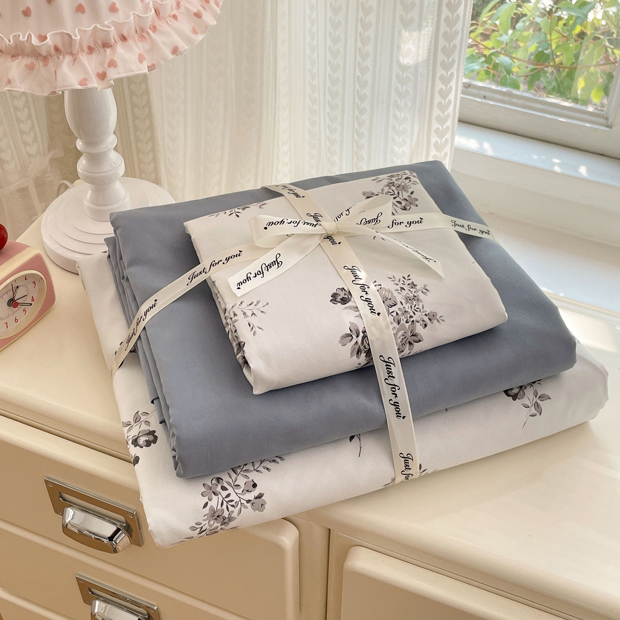 91家纺网 家纺一手货源 找家纺 瑞禾家纺 2026新款古法水洗四件套下载文件包含买家秀 梦幻花蝶