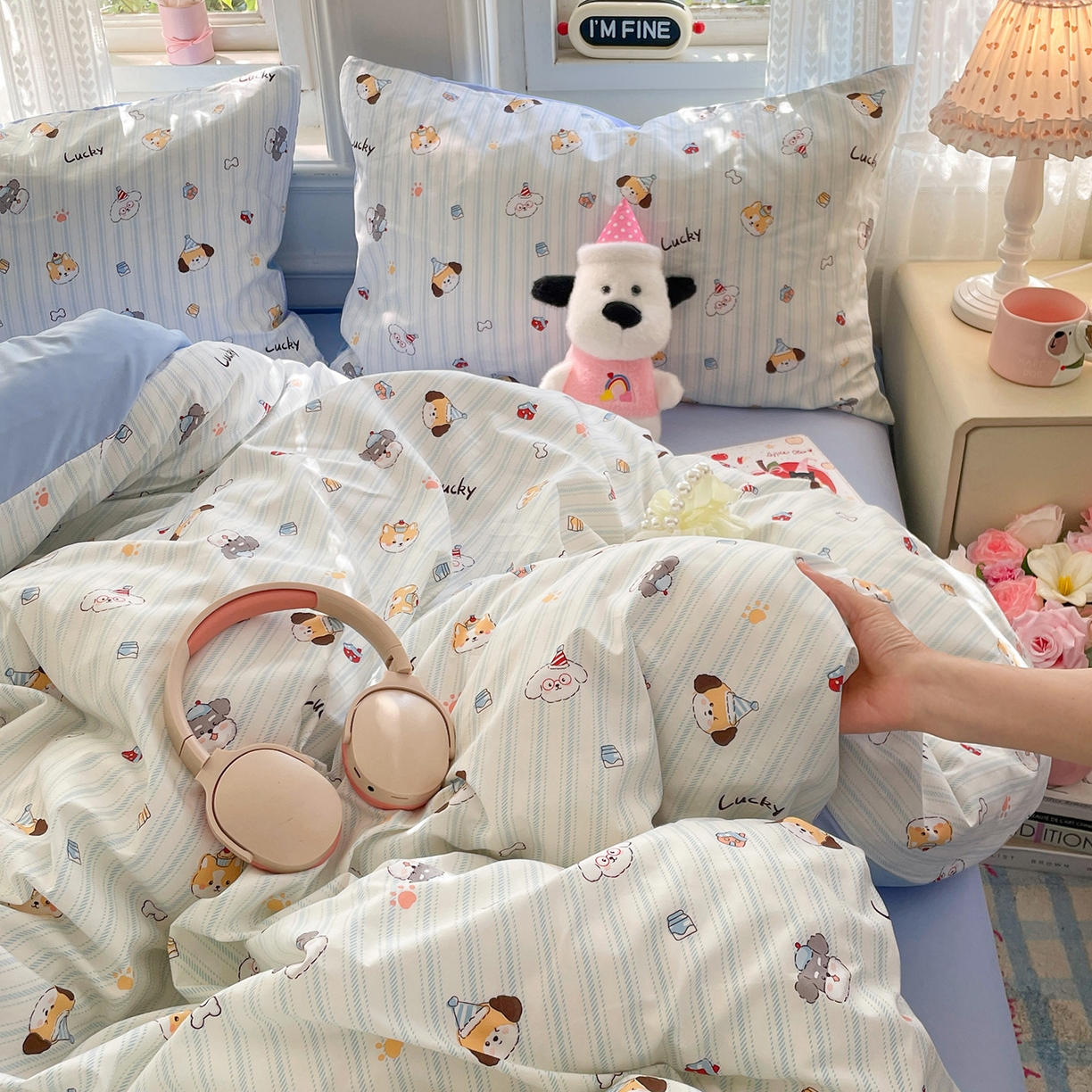 91家纺网 家纺一手货源 找家纺 瑞禾家纺 2026新款古法水洗四件套下载文件包含买家秀 软眠萌趣