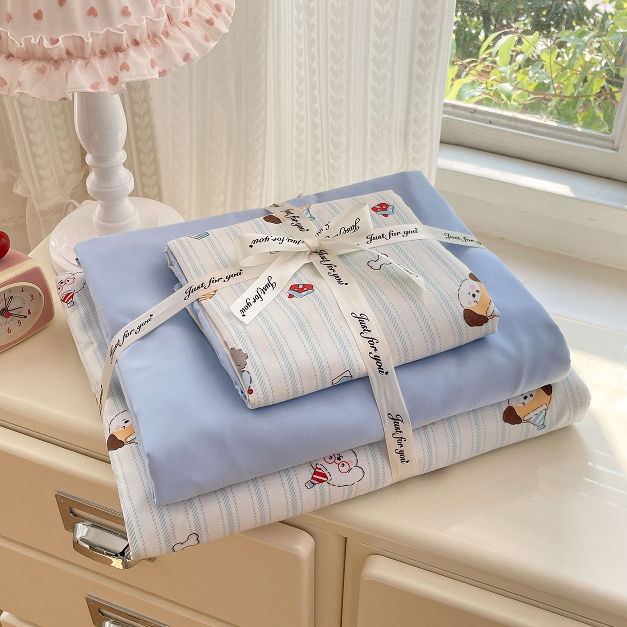 91家纺网 家纺一手货源 找家纺 瑞禾家纺 2026新款古法水洗四件套下载文件包含买家秀 软眠萌趣